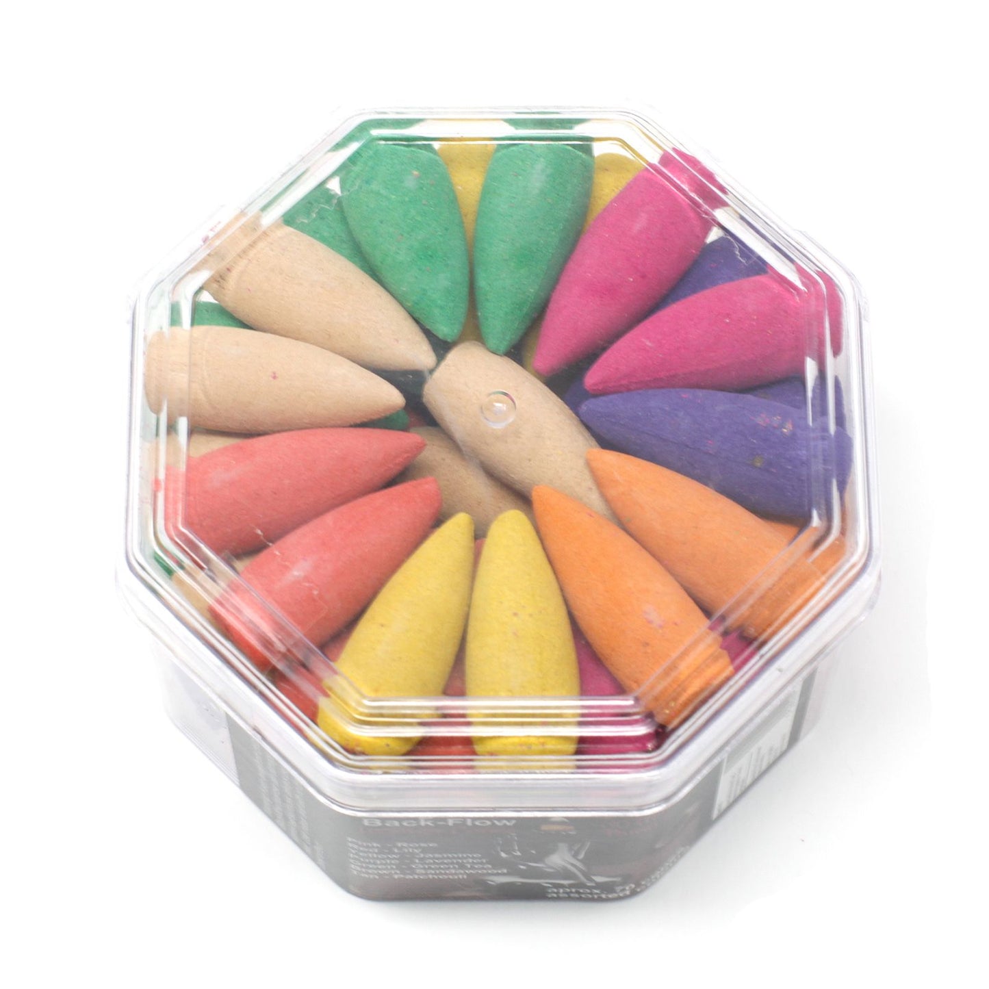 Ilgi atbulinio srauto smilkalų kūgiai - įvairių kvapų (apie 70)