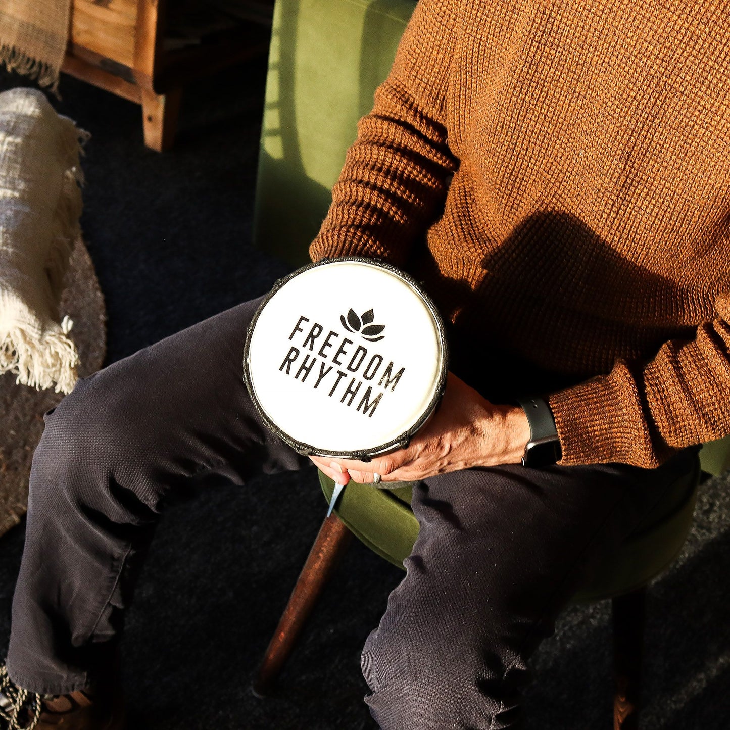 Small Pro Djembe Drum - Freedom Rhythm (high) - Small 30cm (15cm Diia)