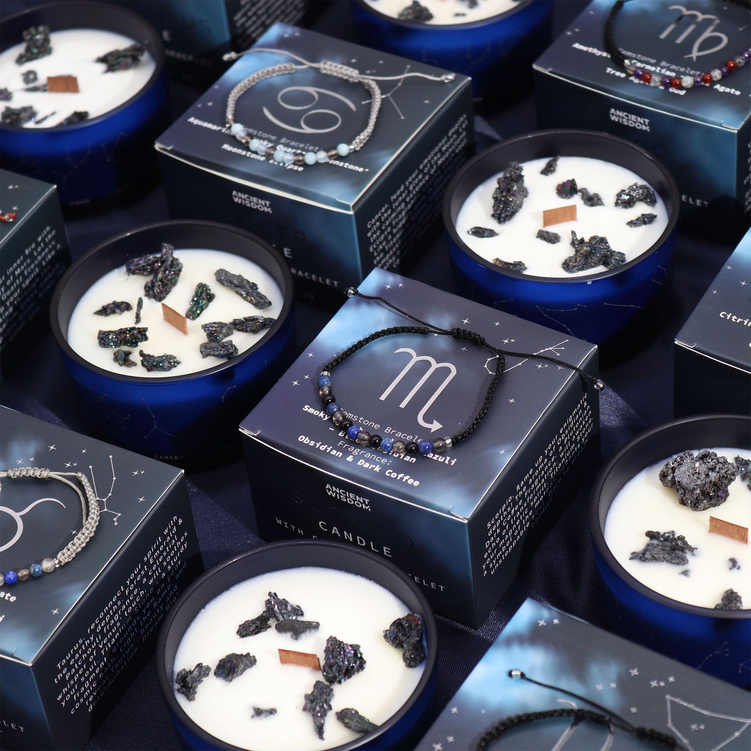 Zodiac Crystal Candles