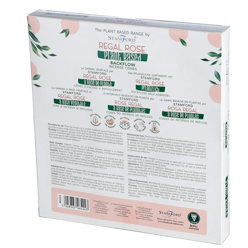 Augaliniai atbulinio srauto smilkalų kūgiai - Regal Rose