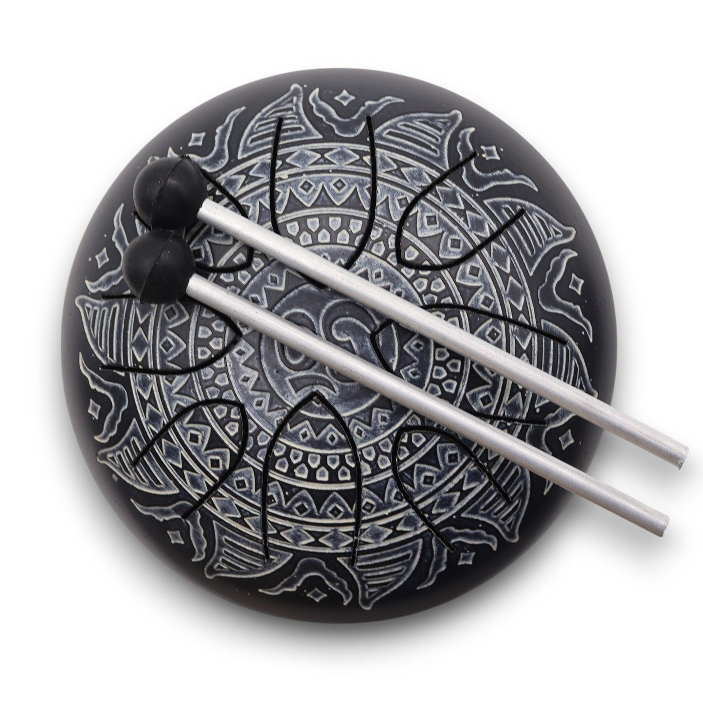 Steel Tongue Happy Drum - Om Mandala Engraved - 16cm