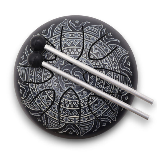 Steel Tongue Happy Drum - Om Mandala Engraved - 16cm