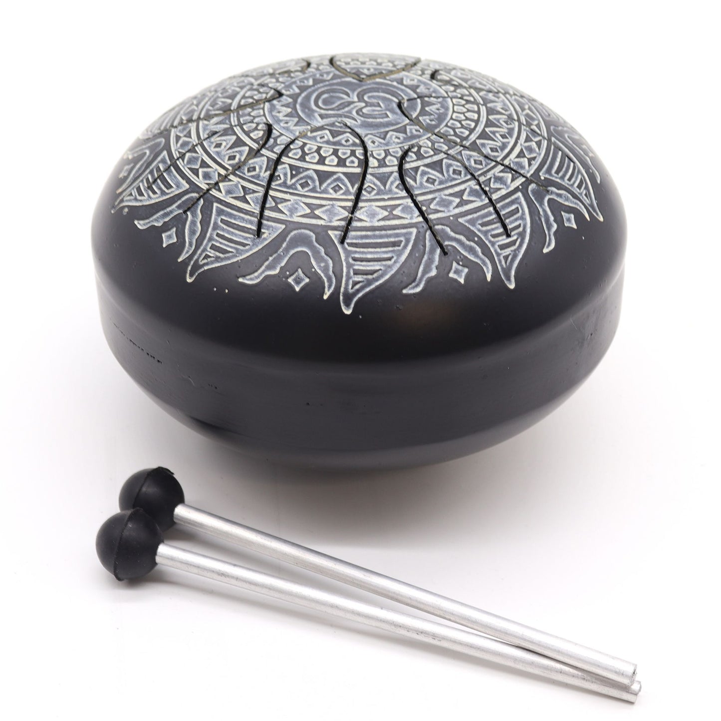 Steel Tongue Happy Drum - Om Mandala Engraved - 16cm