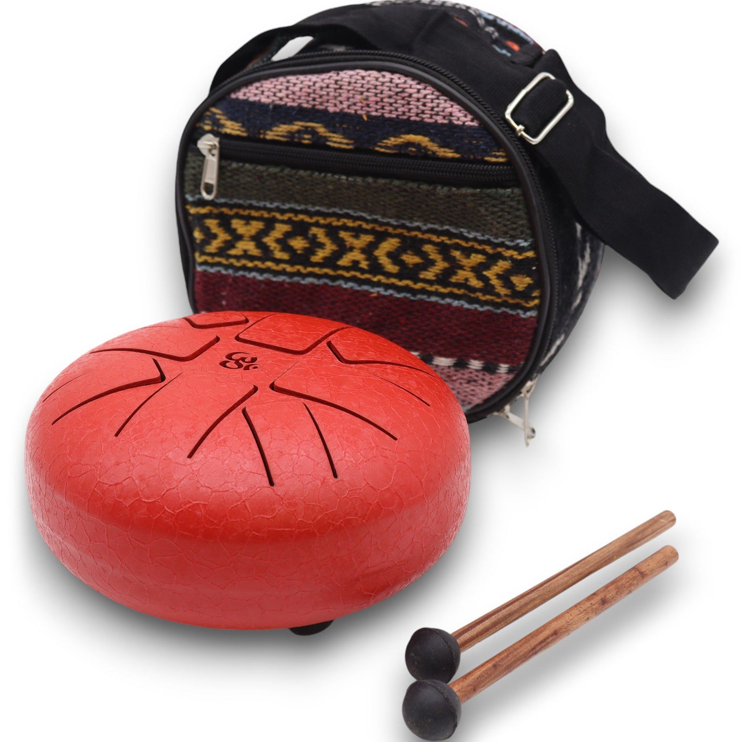 Steel Tongue Happy Drum - Om Red 16cm