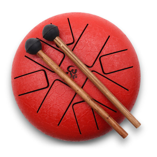 Steel Tongue Happy Drum - Om Red 16cm