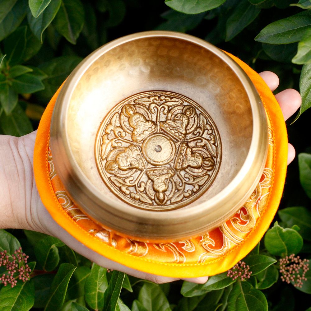 Penkių Budų dainuojančių dubenėlių rinkinys - 10 cm tradicinis tibetietiškas 400 g