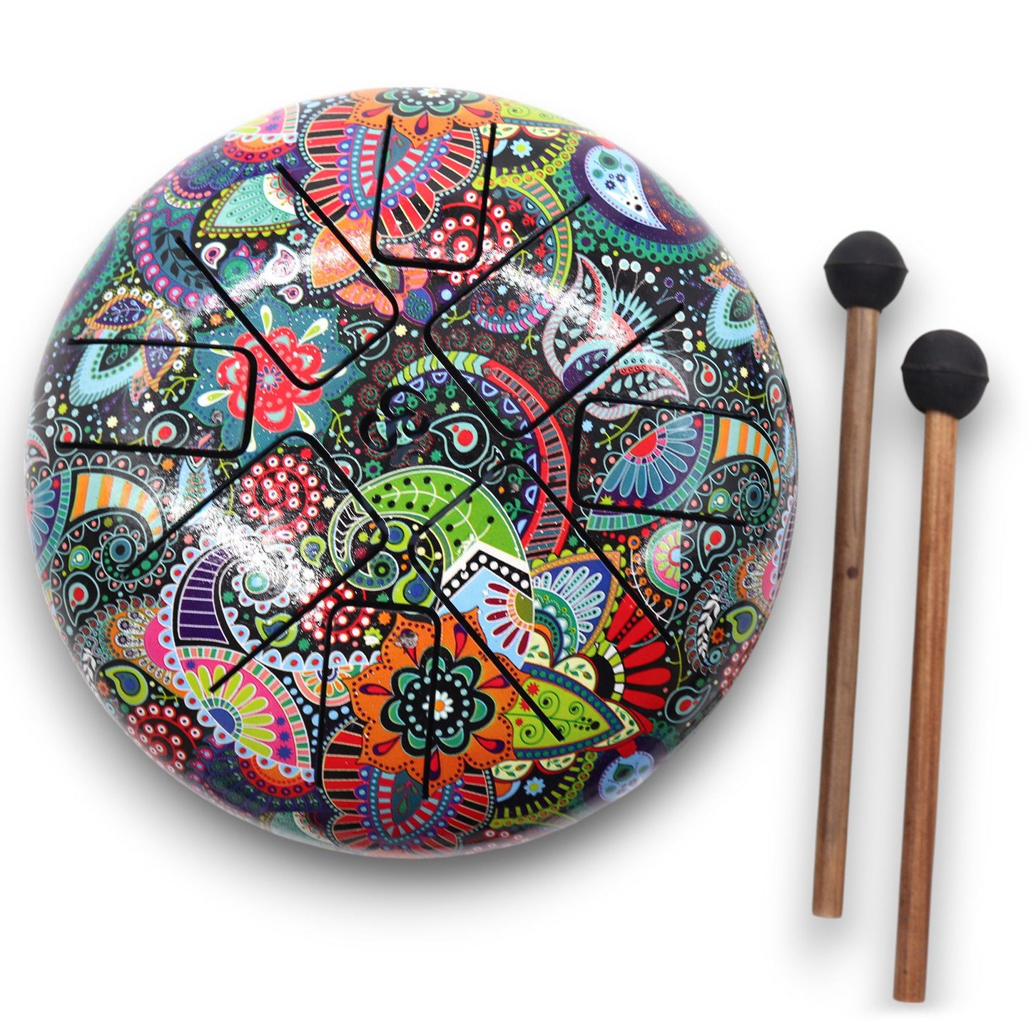Steel Tongue Happy Drum - Multi Coloured OM - 18cm