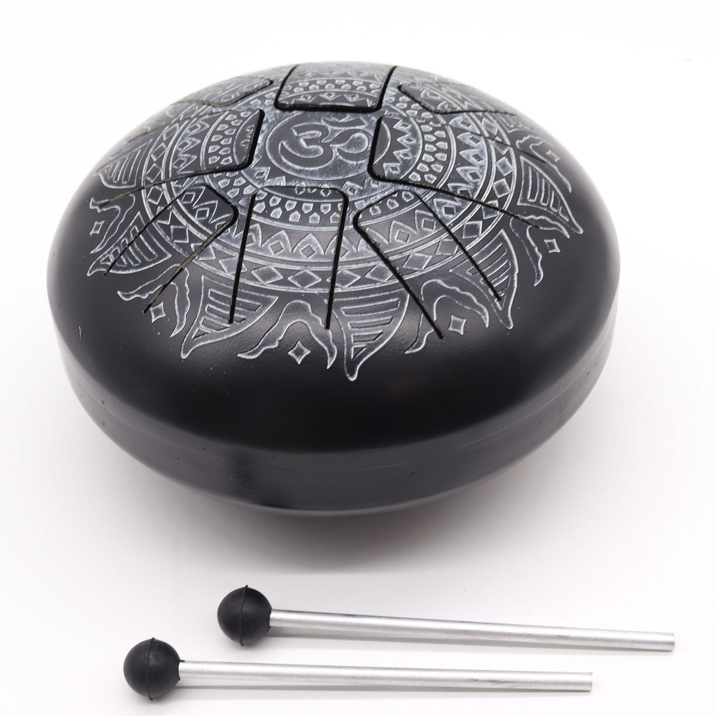 Steel Tongue Happy Drum - Om Mandala Engraved 22x15cm