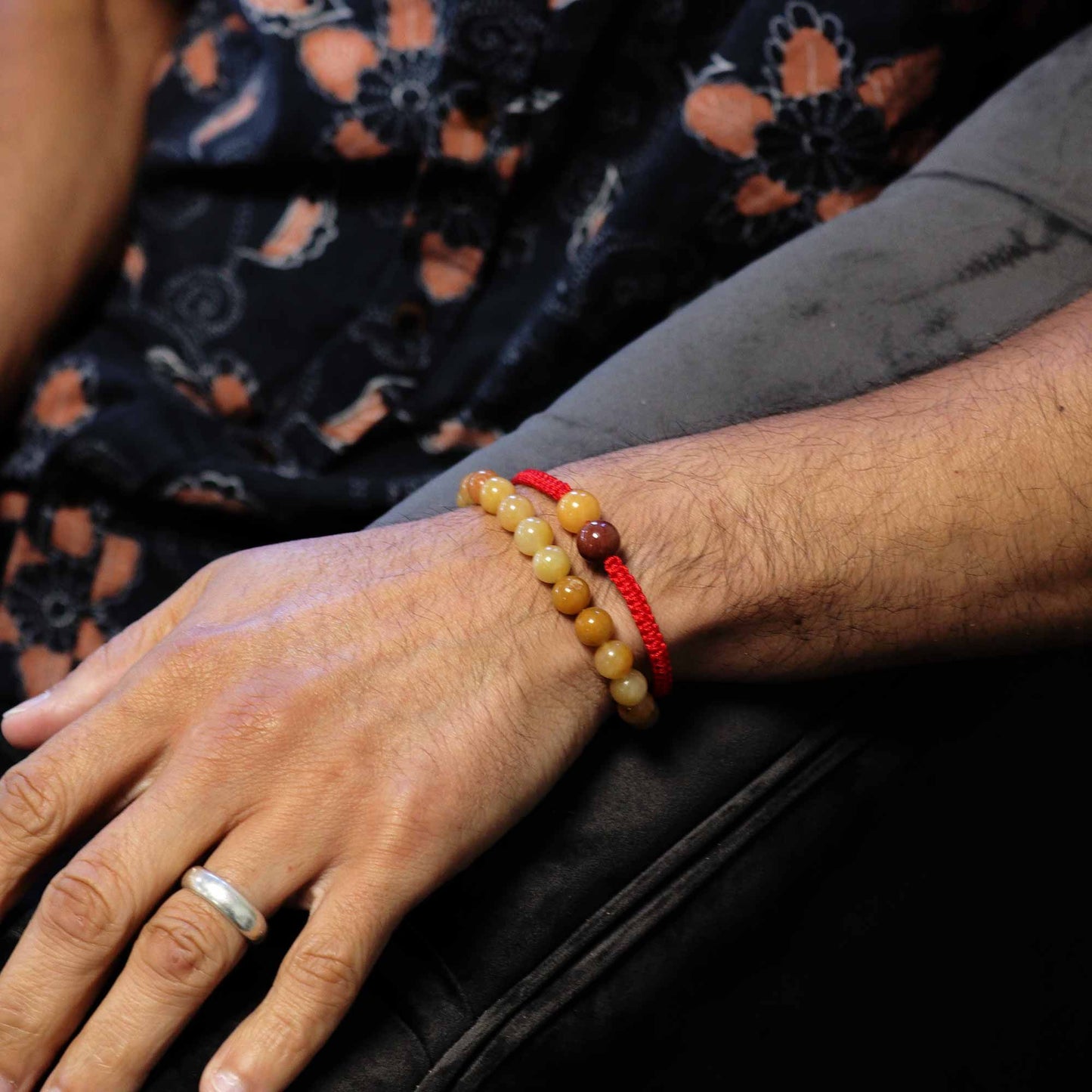 Dvigubos galios brangakmenių apyrankės - geltonasis aventurinas