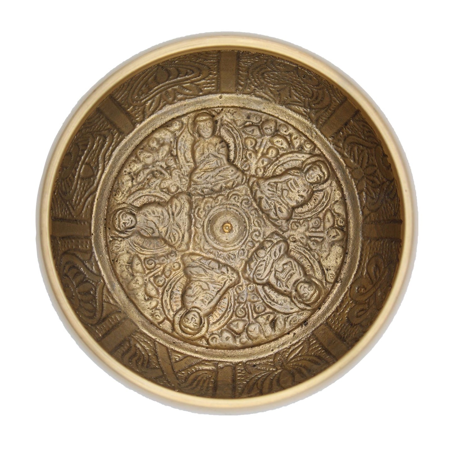 Didelis penkių Budų dainuojantis dubuo - 11 cm tradicinis tibetietiškas 630 g