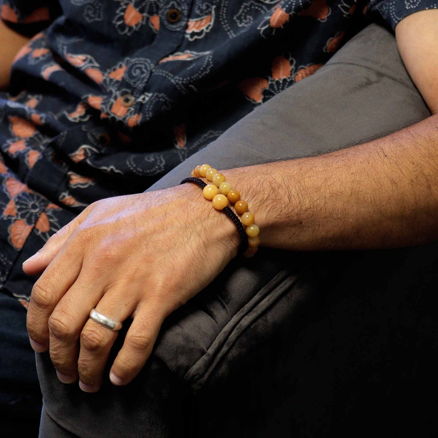 Dvigubos galios brangakmenių apyrankės - geltonasis aventurinas