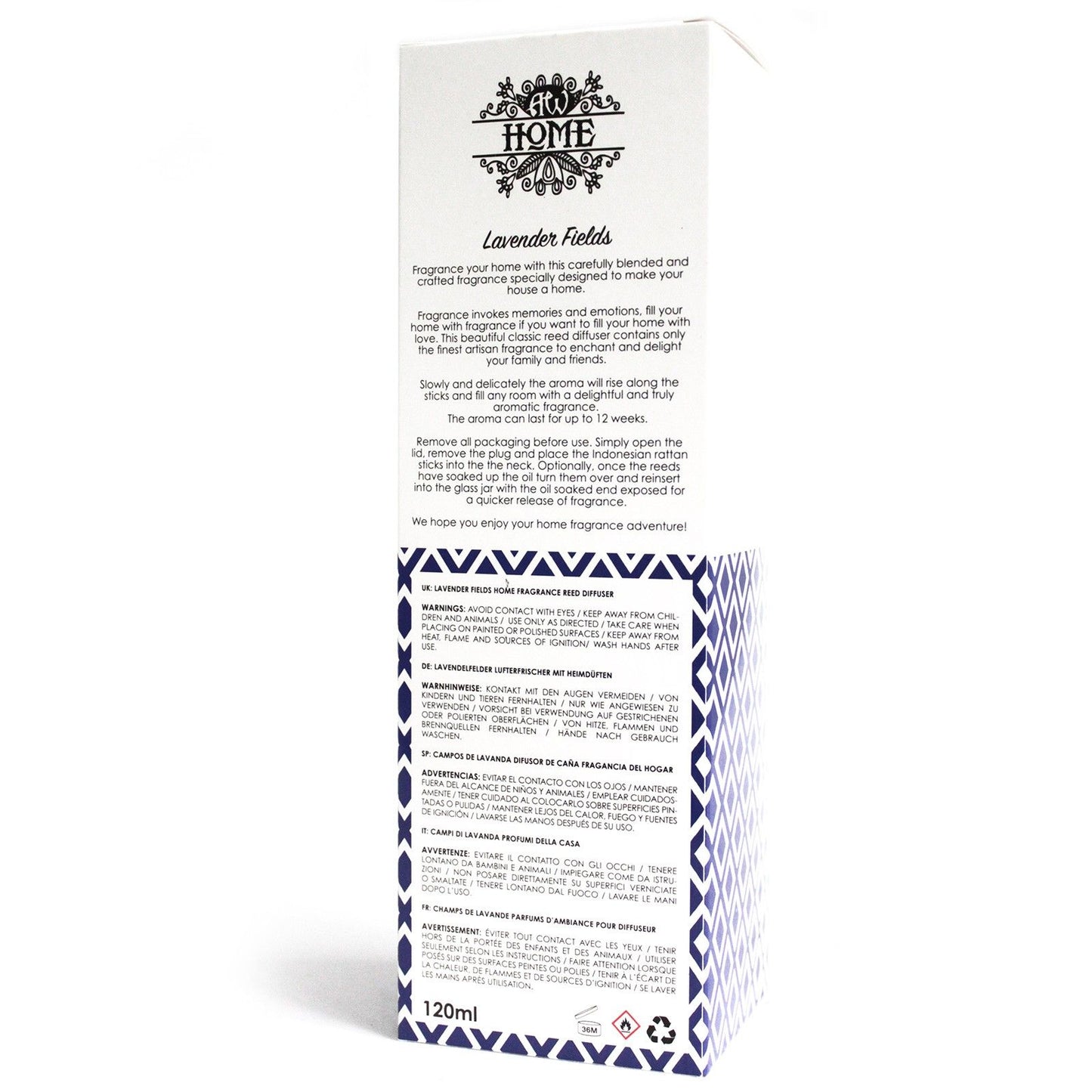 120 ml lazdelinis difuzorius – „Levandų laukai“