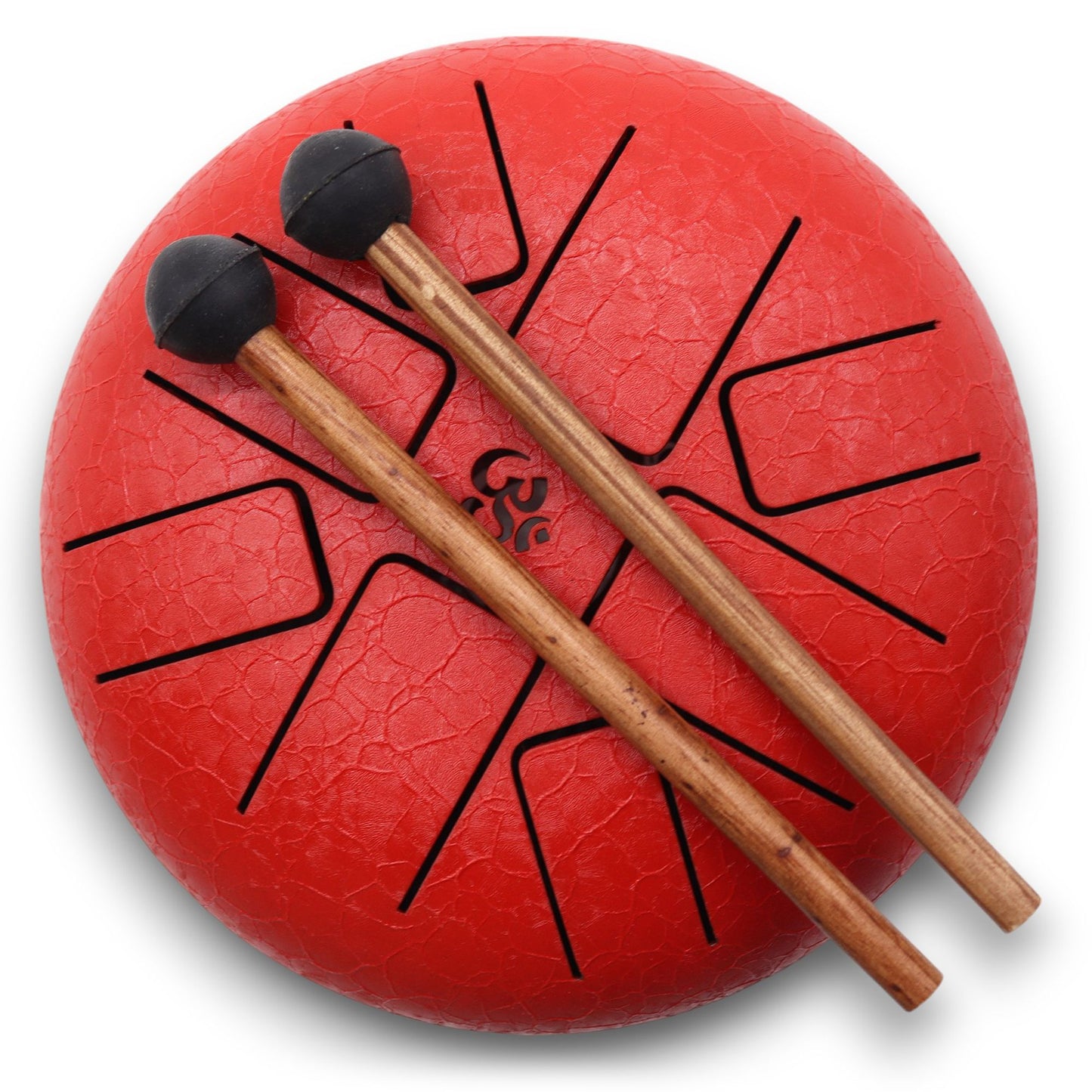 Steel Tongue Happy Drum - Om Red 22x16cm