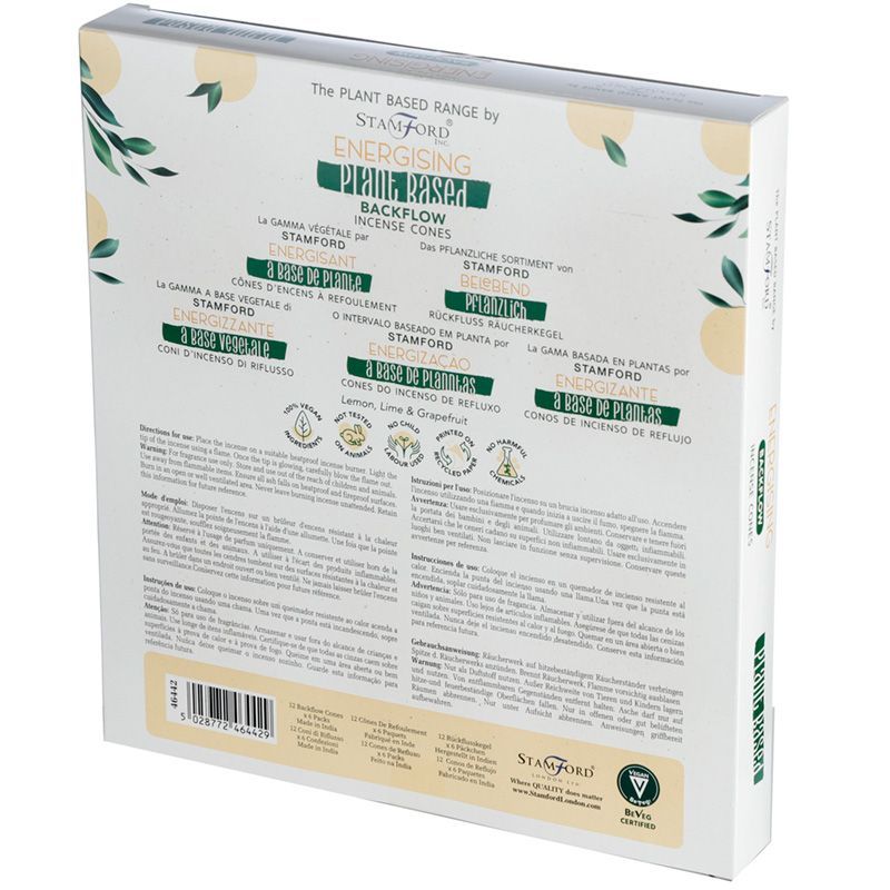 Augaliniai atbulinio srauto smilkalų kūgiai - energizuojantys