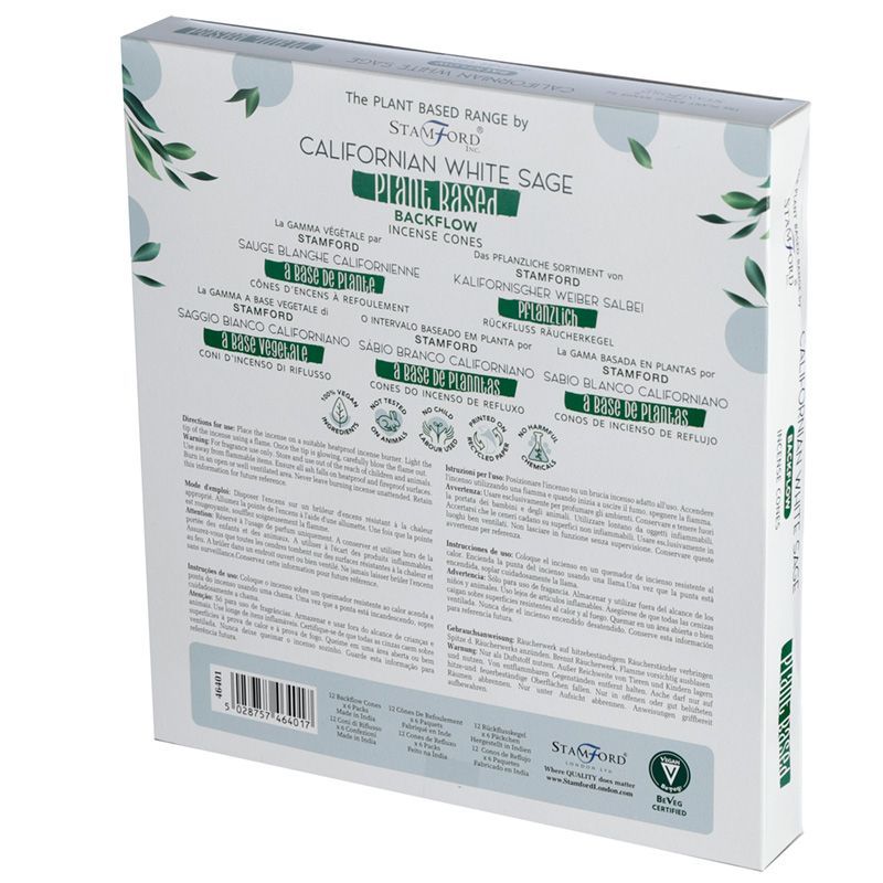 Augalinės kilmės atbulinio srauto smilkalų kūgiai - Kalifornijos baltasis šalavijas