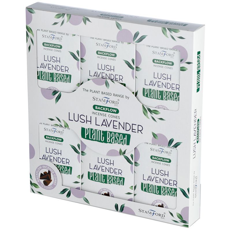 Augalinės kilmės atbulinio srauto smilkalų kūgiai - Lush Lavender