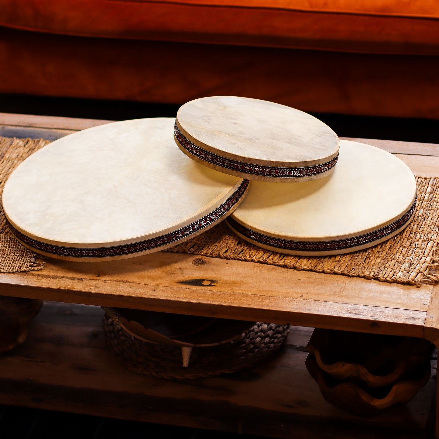 Šamano garso gydomasis vandenyno būgnas - 45 cm bangų garsai 509 g