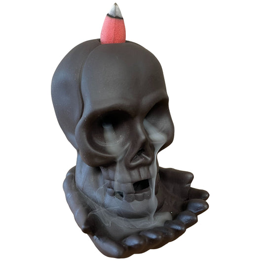Backflow Incense Burner - Weeping Skull