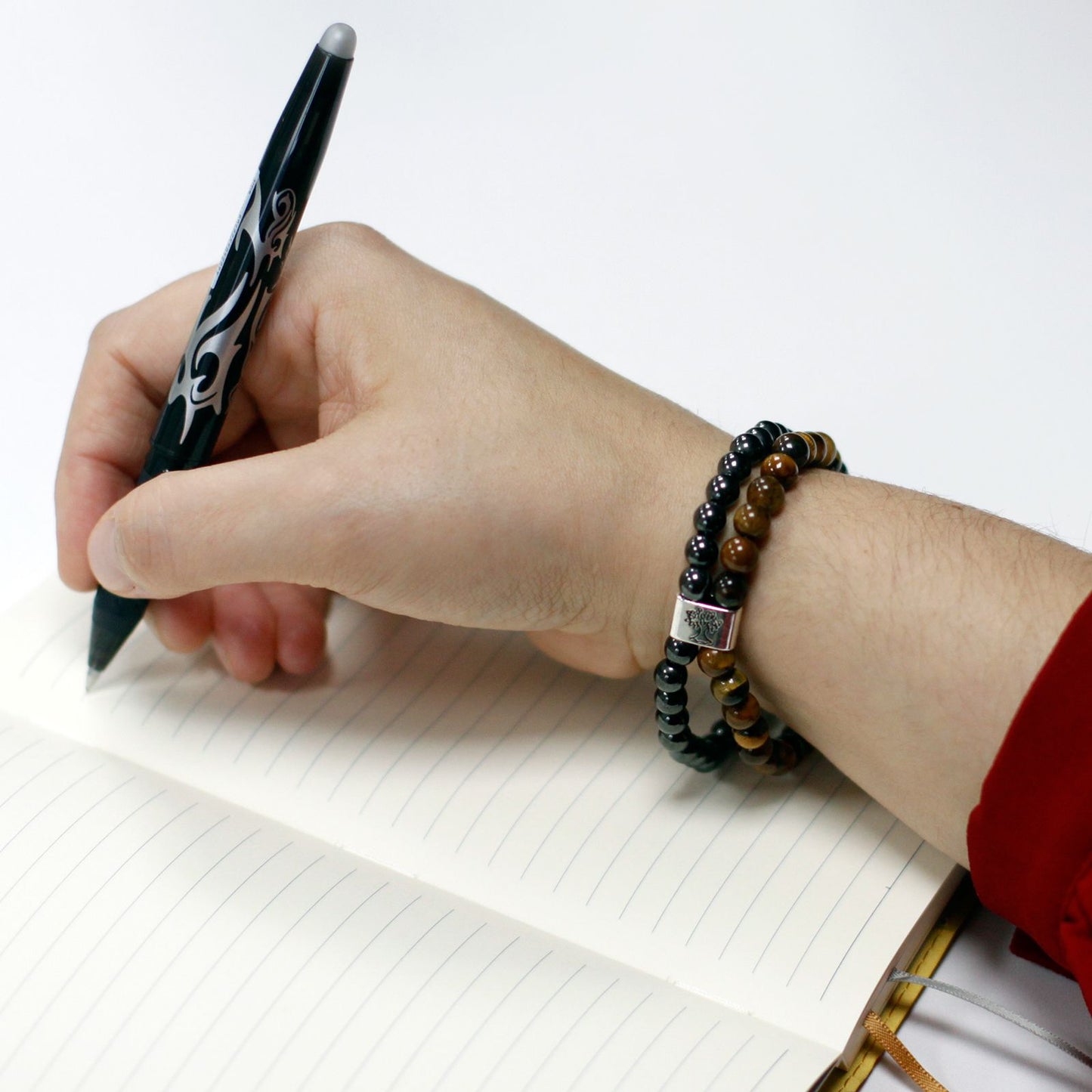 Magnetinė apyrankė su brangakmeniais – tigro akis