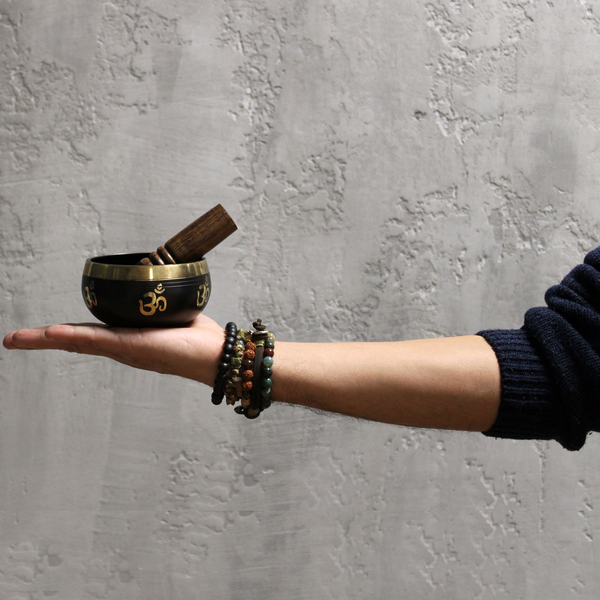 Yoga Om Singing Bowl Set - Gokshope